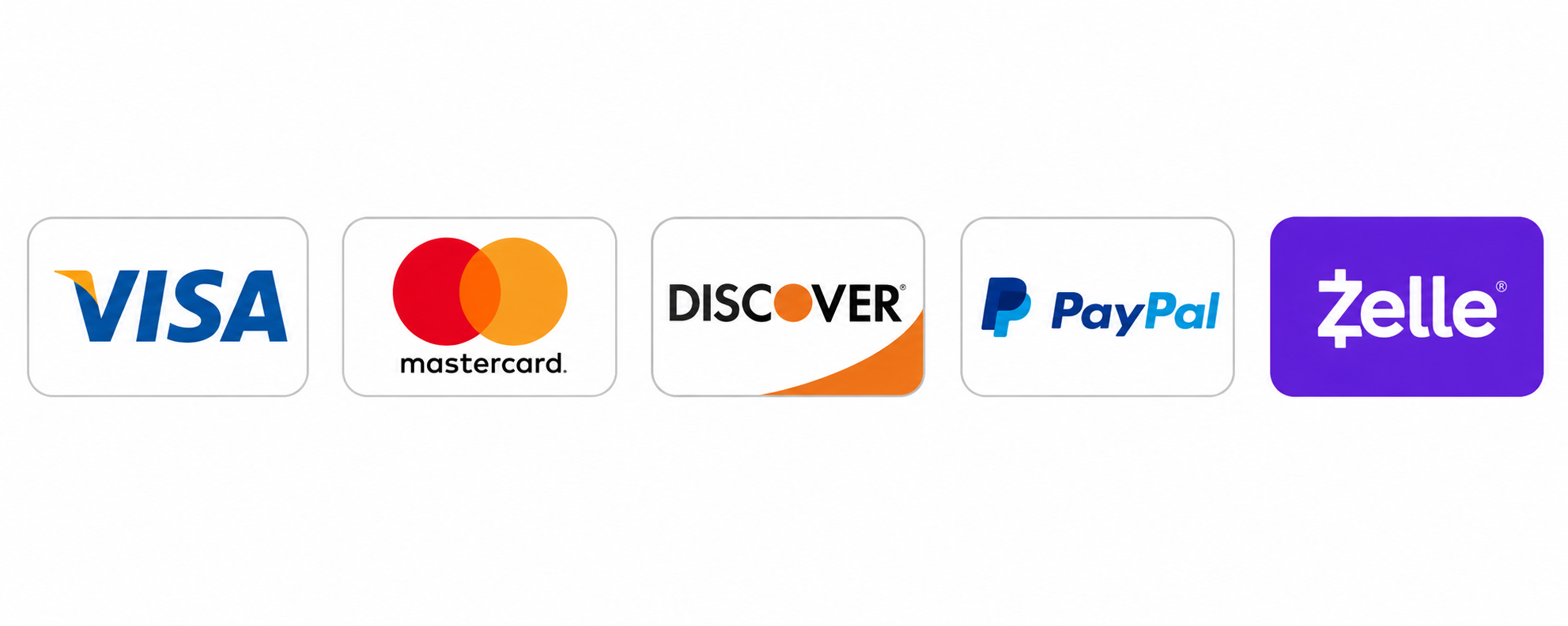 Accepted payment methods