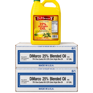CANOLA OIL BLEND - EVOO - 75/25 - 6/1GAL